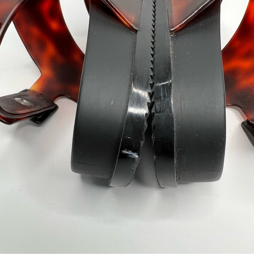 Melissa Women's Tortoiseshell Brown Slingback Sandals - Picture 5 of 12
